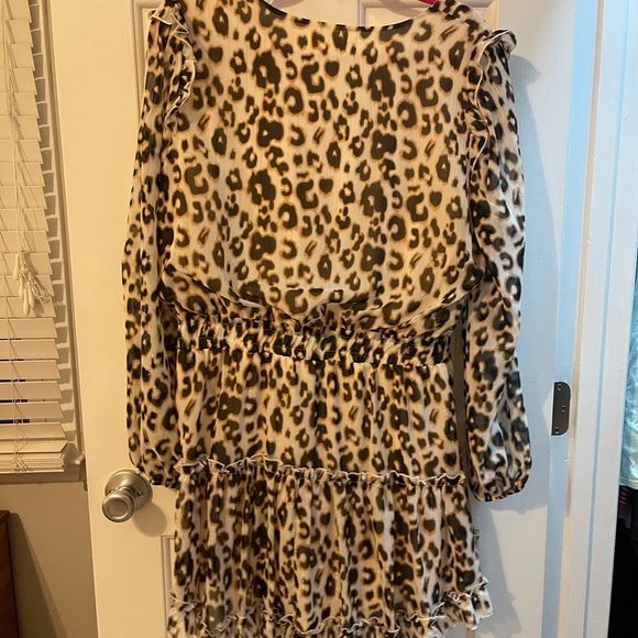 Cheetah Ruffle Dress - Picture 4 of 5